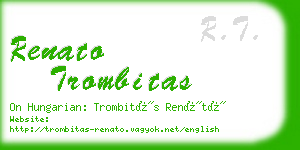 renato trombitas business card